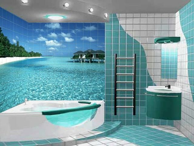Обои в ванную комнату: какие лучше клеить
